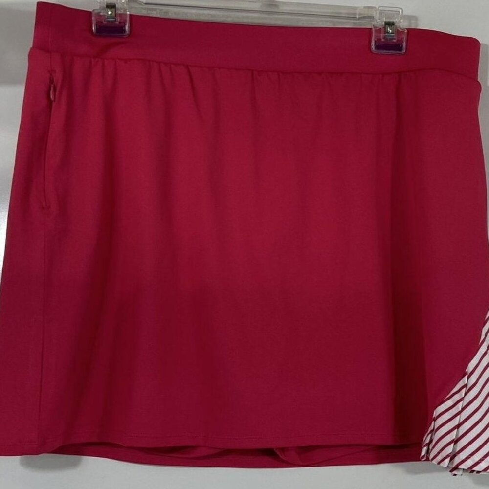 Chico's Hot Pink Skort with Striped Accent